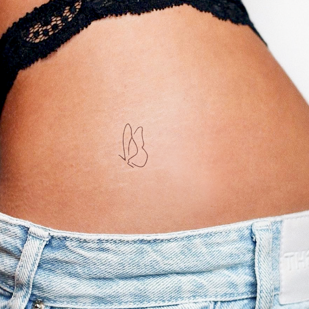 Butterfly Silhouette Tattoo