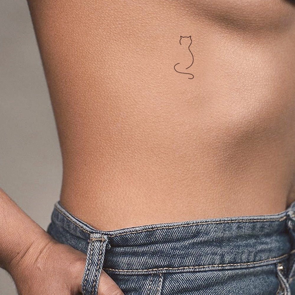 Cat Silhouette Tattoo