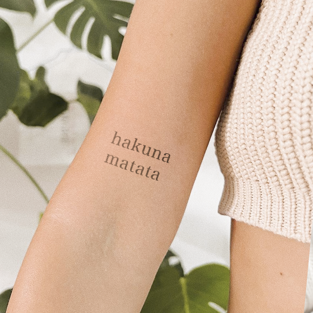 Hukuna Matata Tattoo