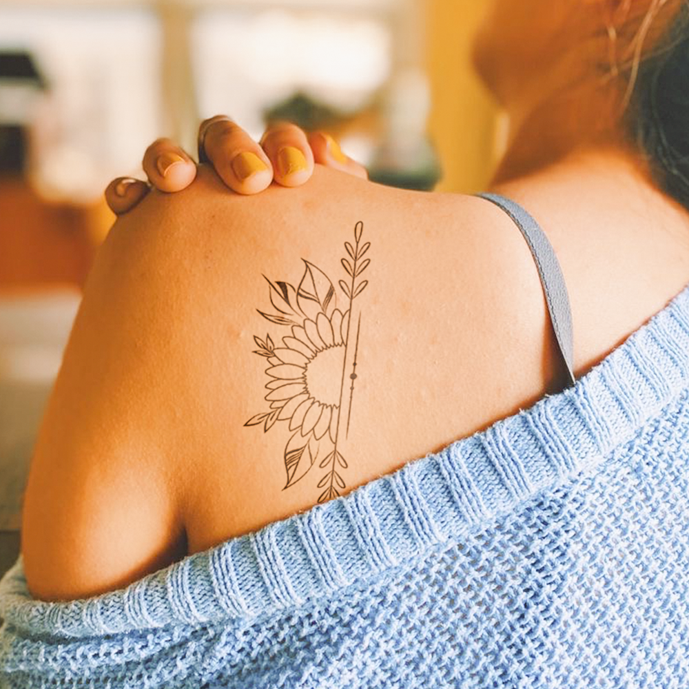 Tatuagem de sonho de girassol