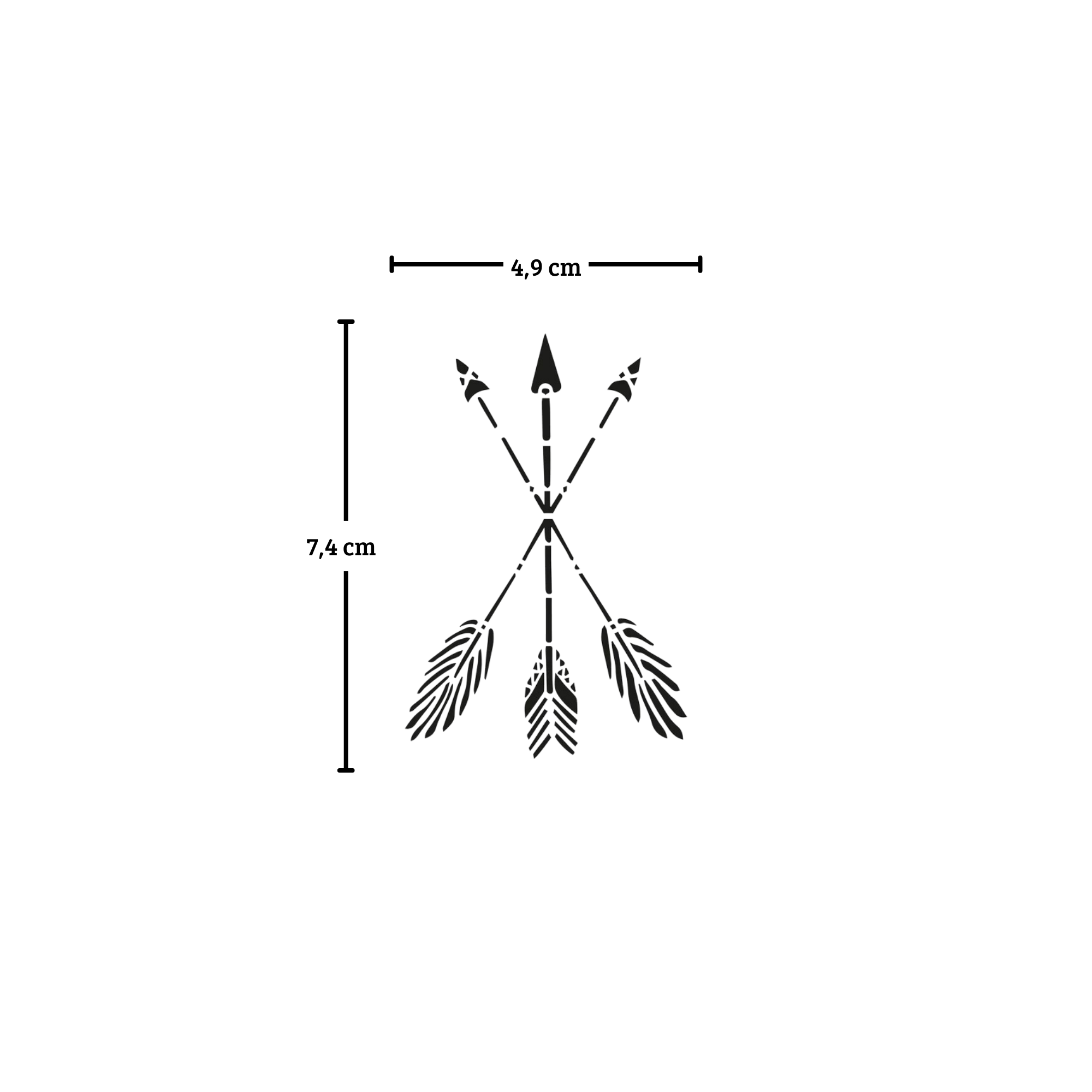 Tatuagem de Flechas da Deusa Ártemis