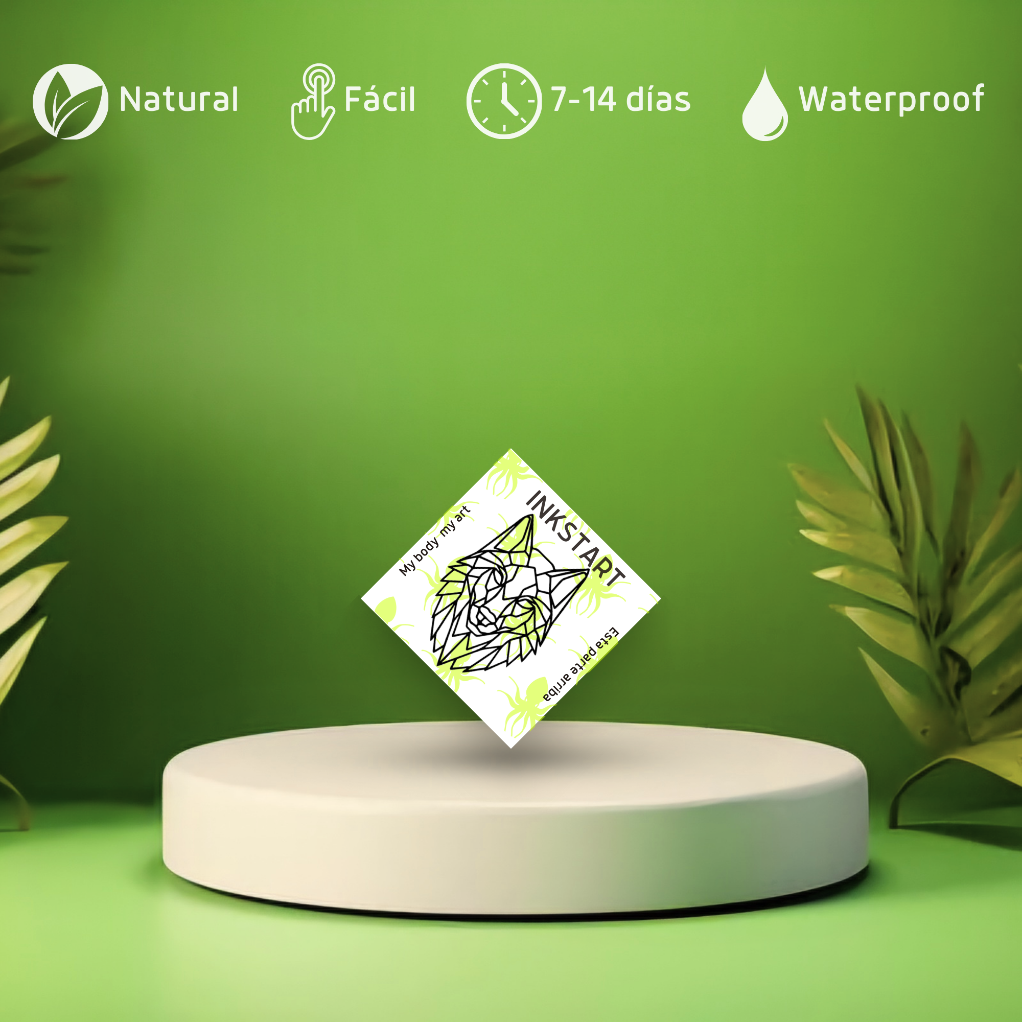 Tatuagem Geométrica de Lobo