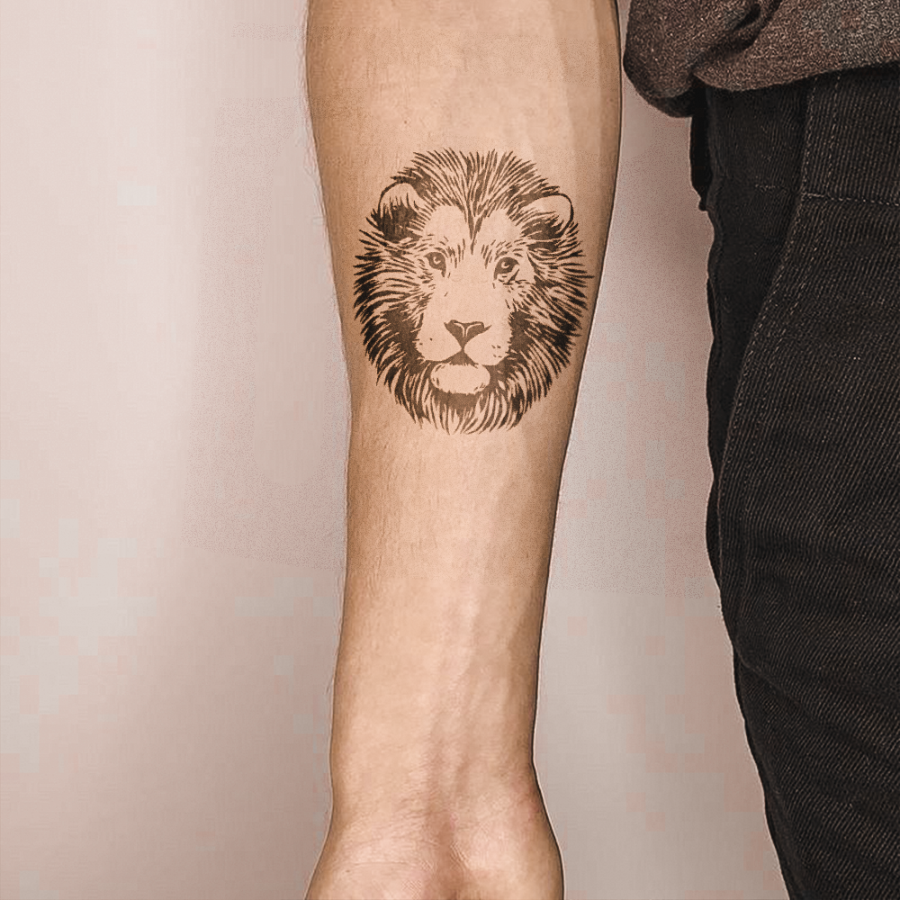 Lion Head Tattoo