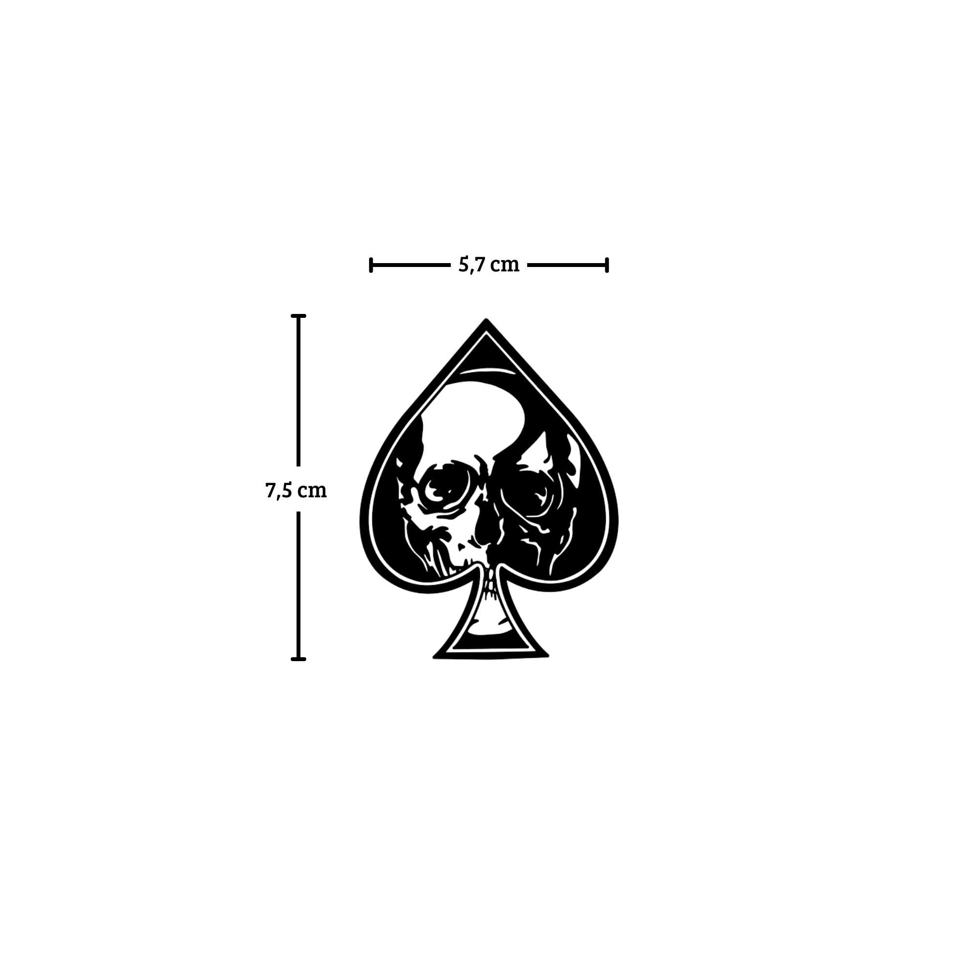 Ace of Spades Skull Tattoo