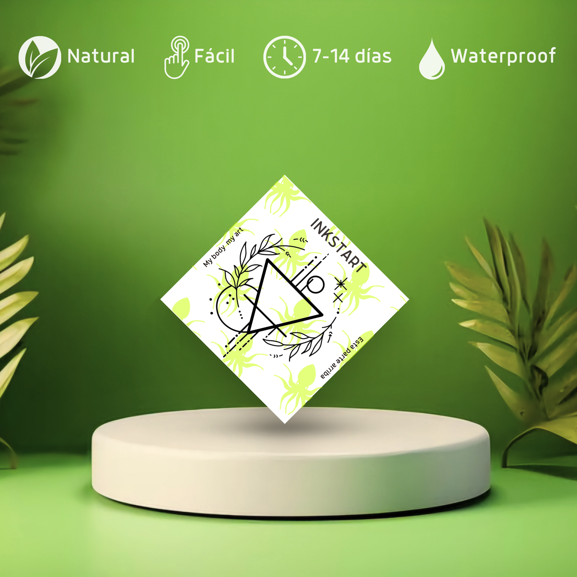 Tatuagem Triângulo com Elementos