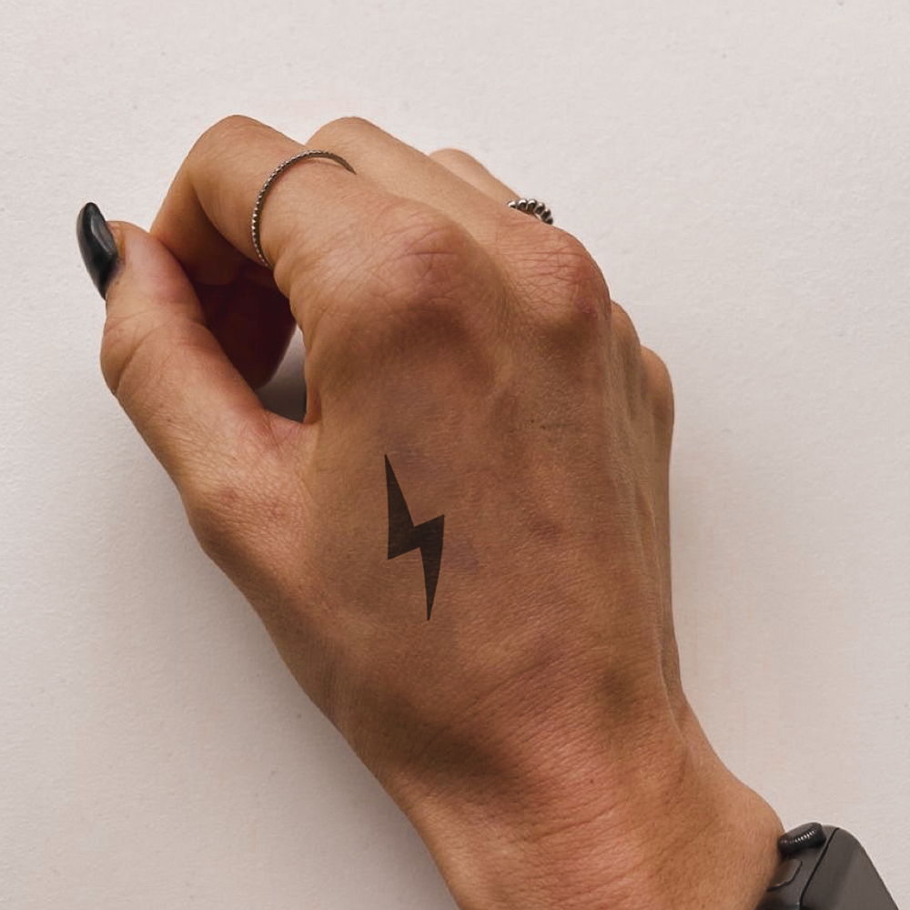 Black Lightning Tattoo