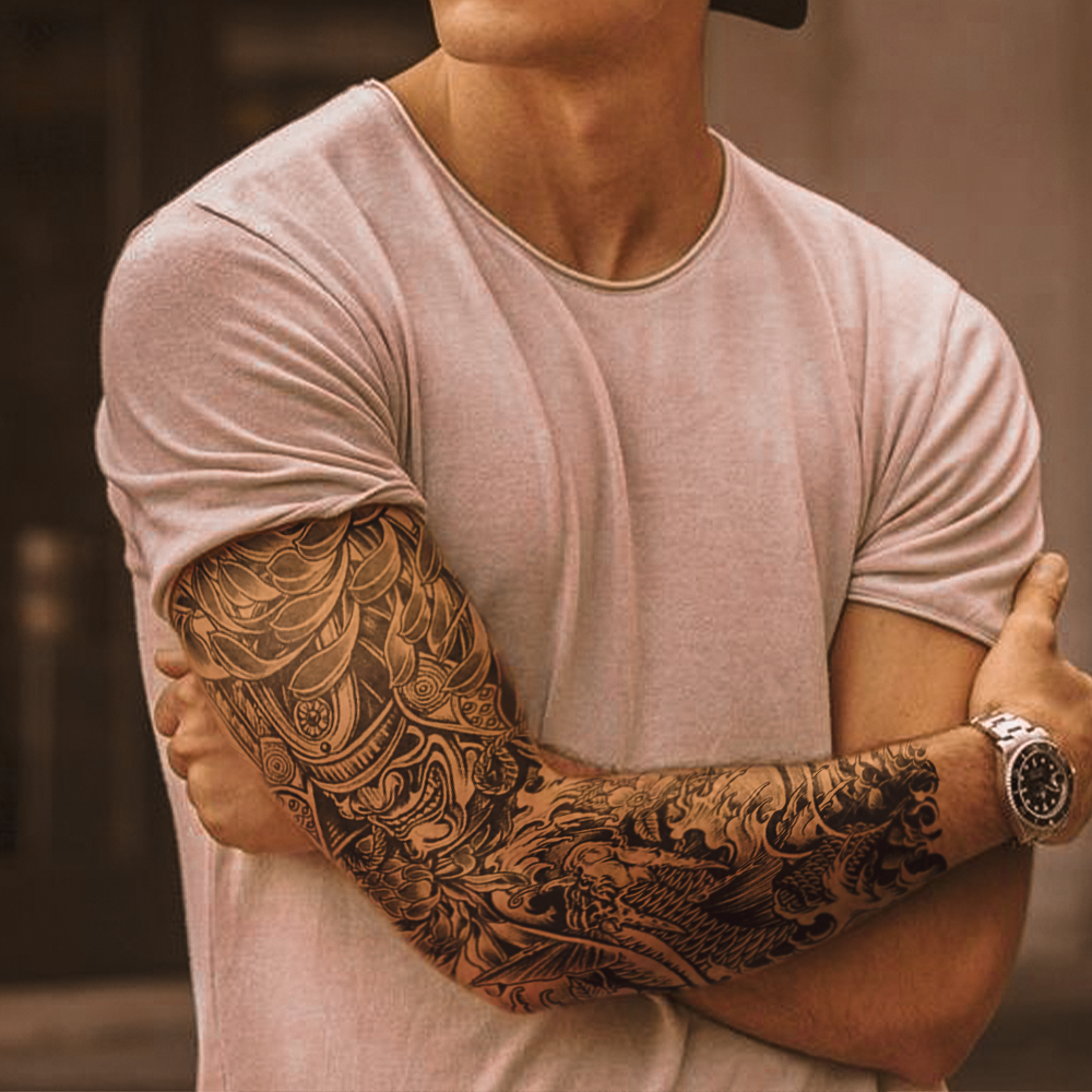 Japanese Theme Sleeve Tattoo
