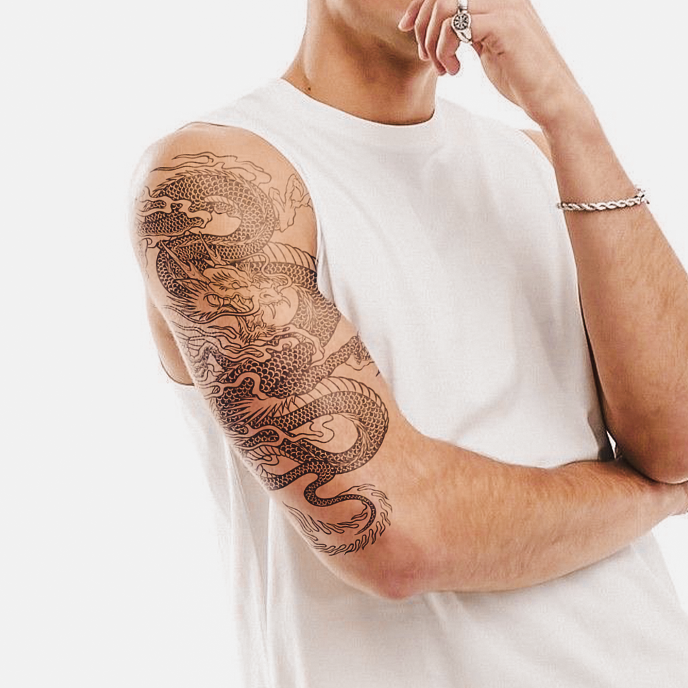 Tatuagem de dragão chinês