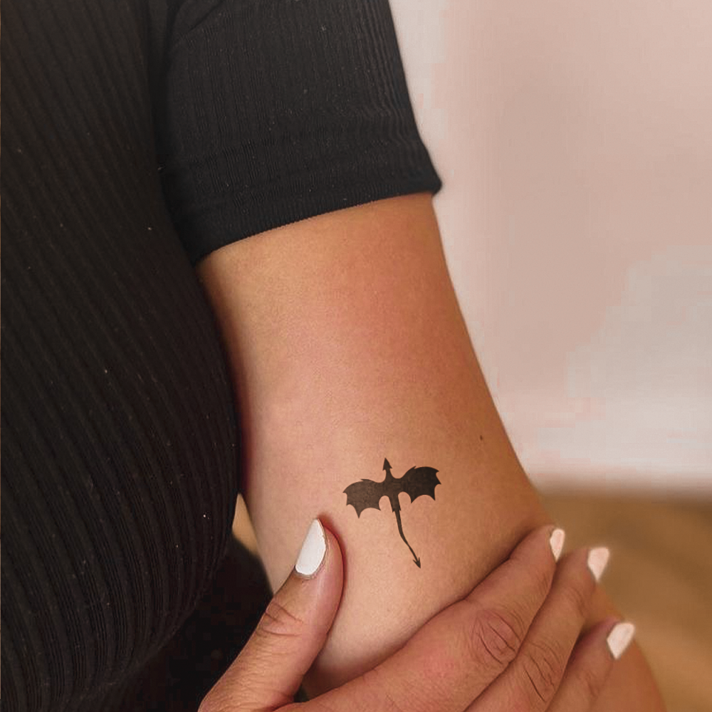Dragon Silhouette Tattoo