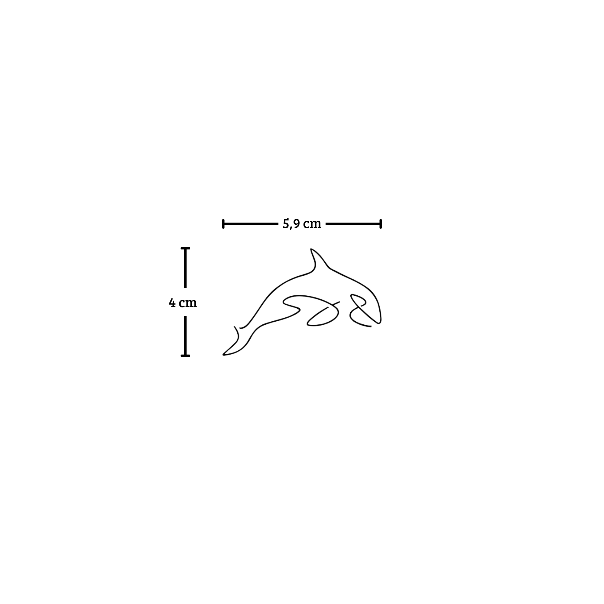Dolphin Silhouette Tattoo