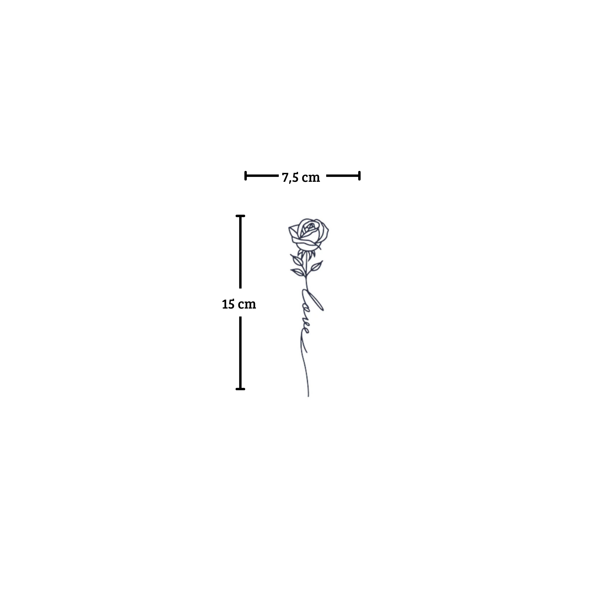 Rose love tattoo