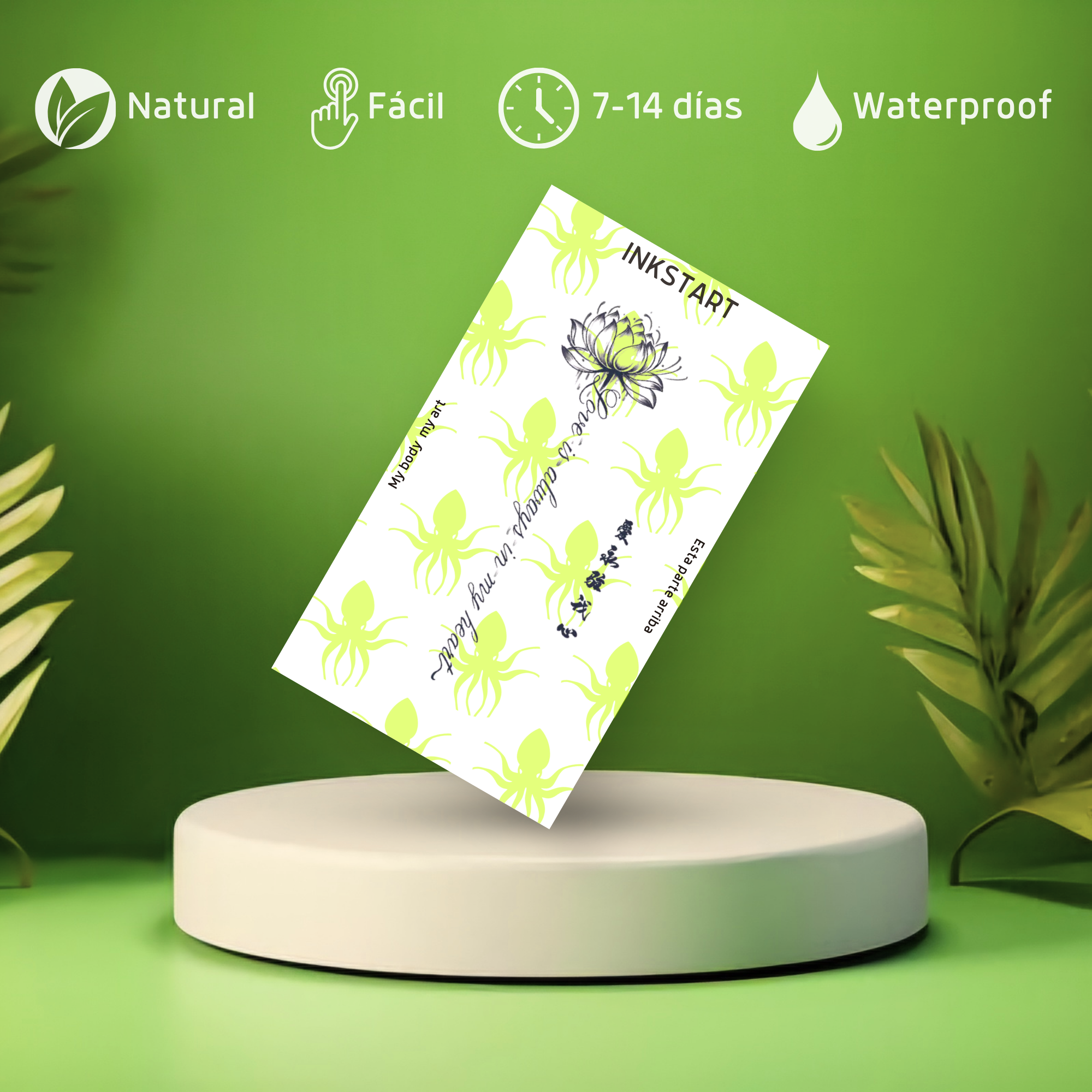 O amor da tatuagem está sempre em meu coração. Tranquilidade