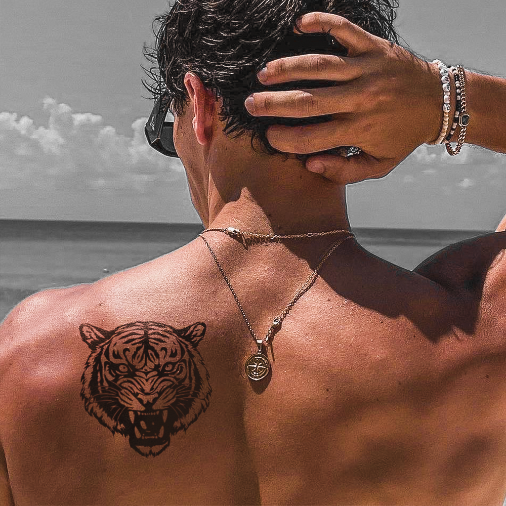 Tatuagem de cabeça de tigre