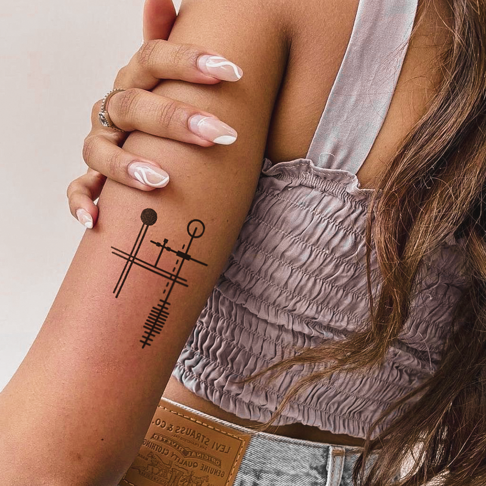 Abstract Cross Tattoo