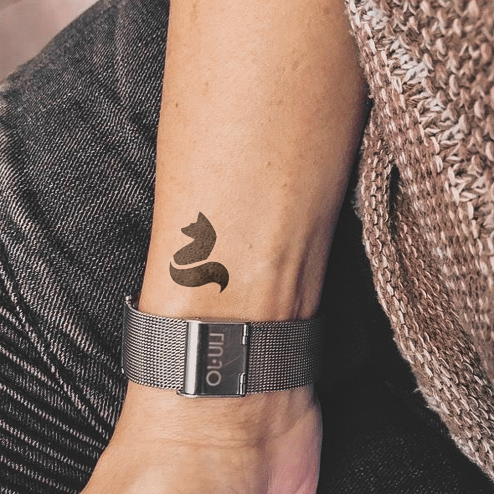 Minimalist Fox Tattoo