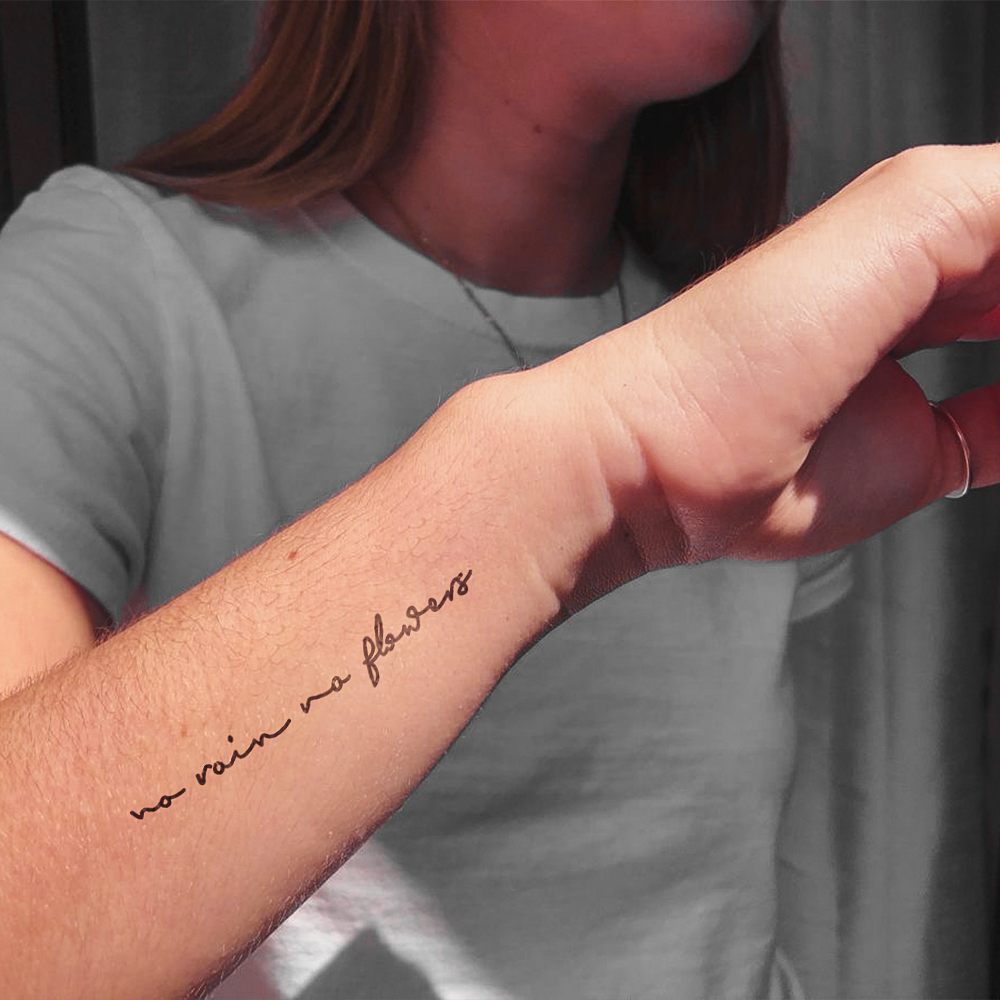 Tattoo Without water there are no flowers