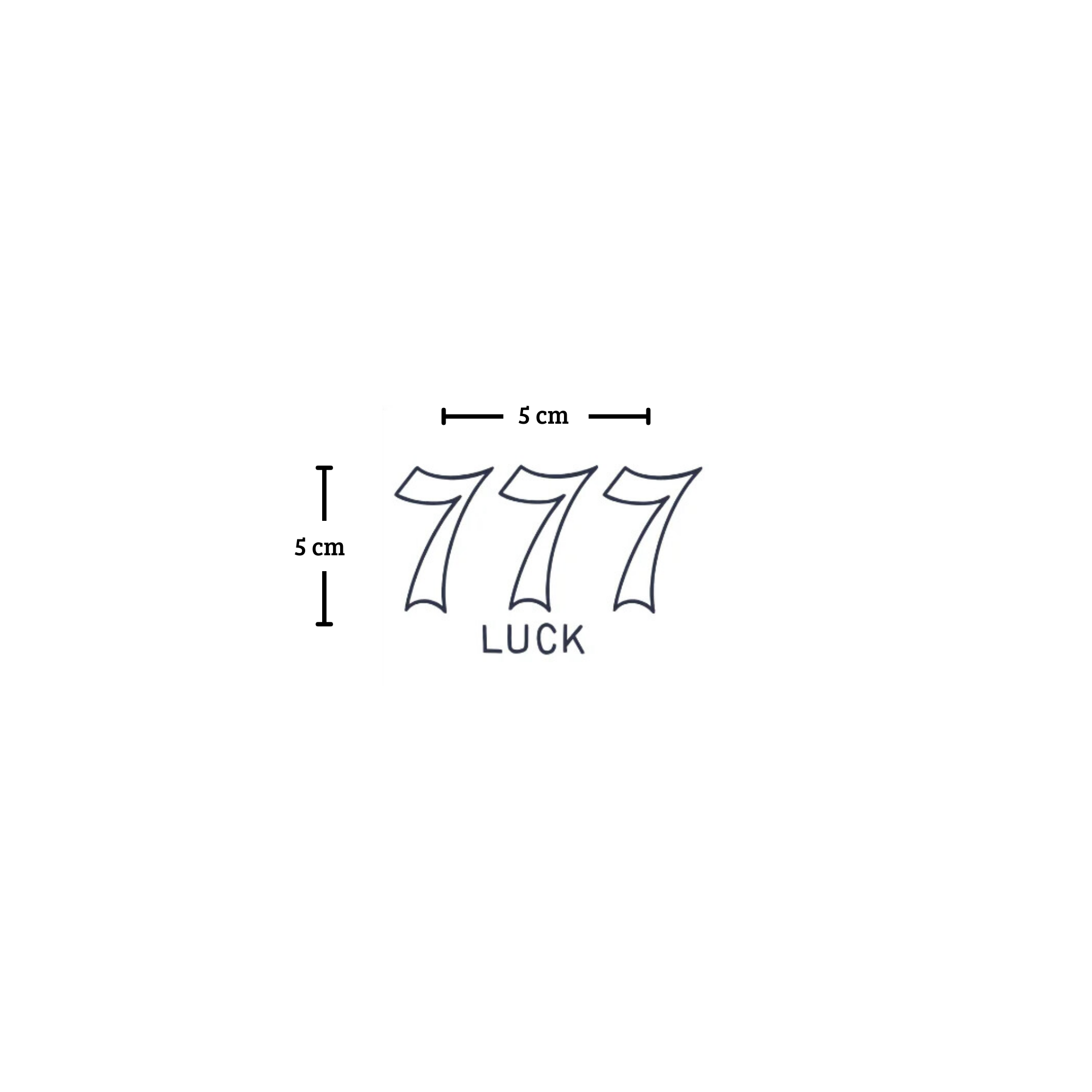 Tattoo 777 Luck