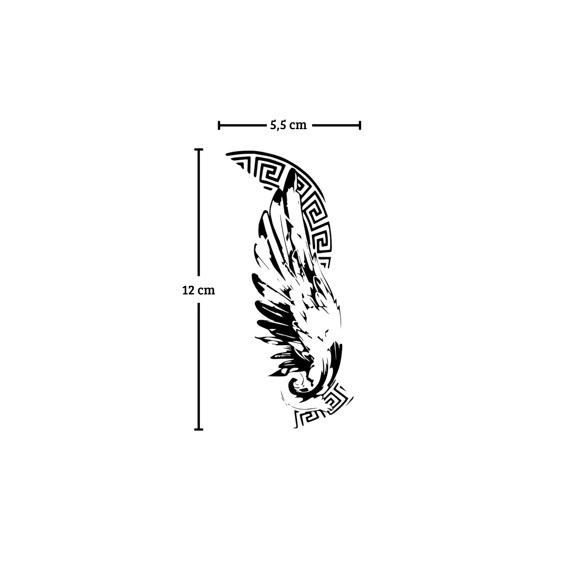 Tatuagem de asas de Ícaro