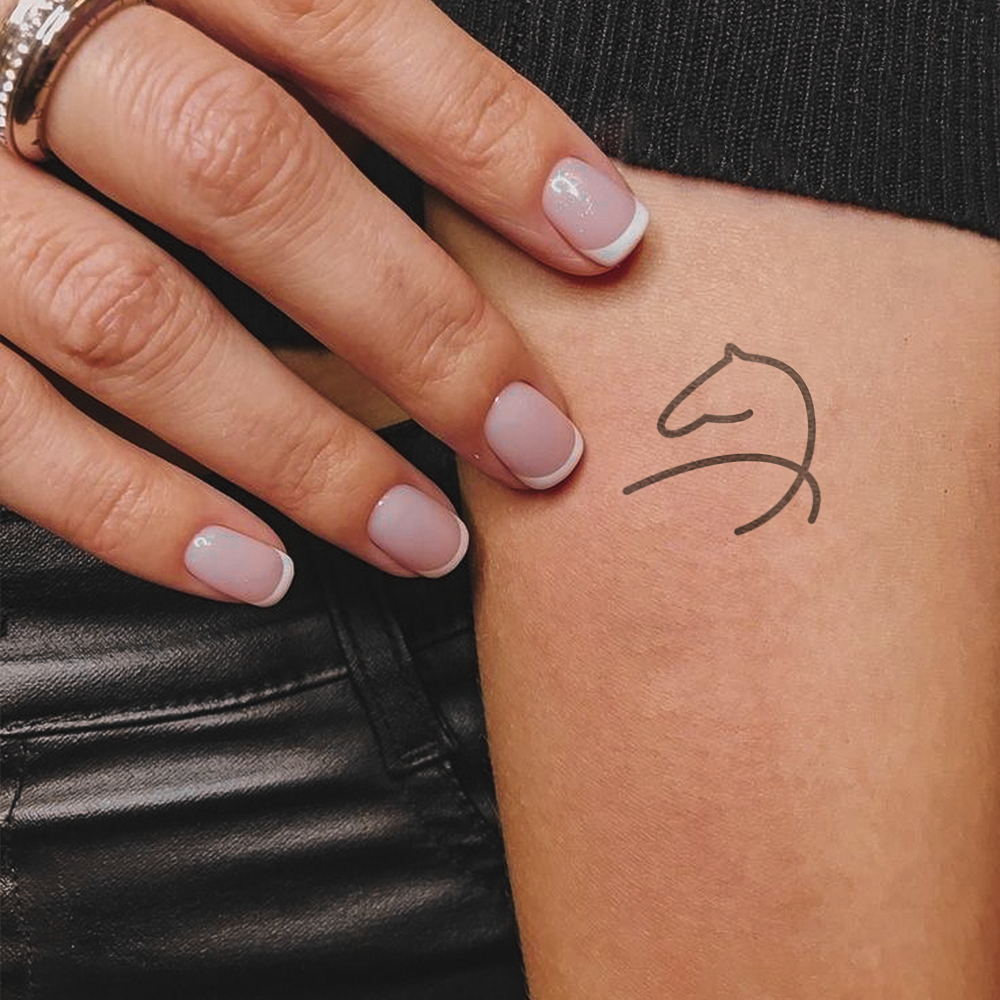 Horse Silhouette Tattoo