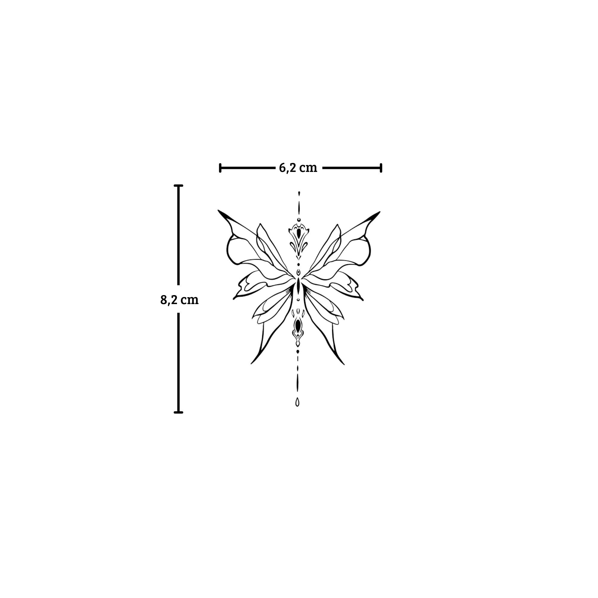 Abstract Butterfly Tattoo