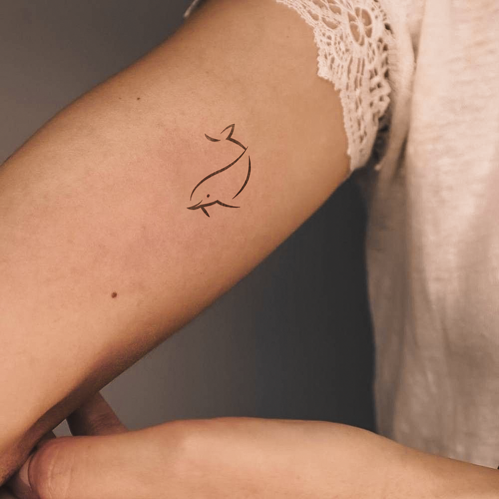 Dolphin Silhouette Tattoo