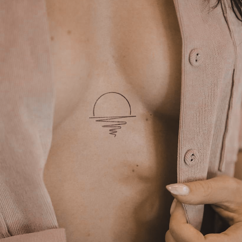 Tatuagem do pôr do sol