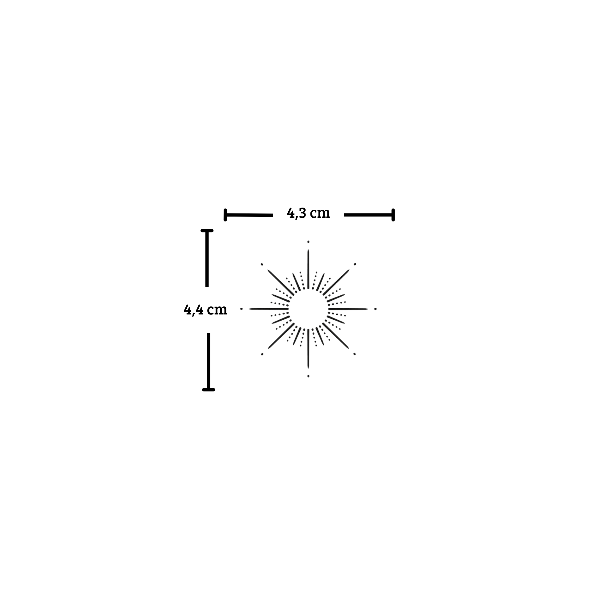 Tatuaje Sol ornamental