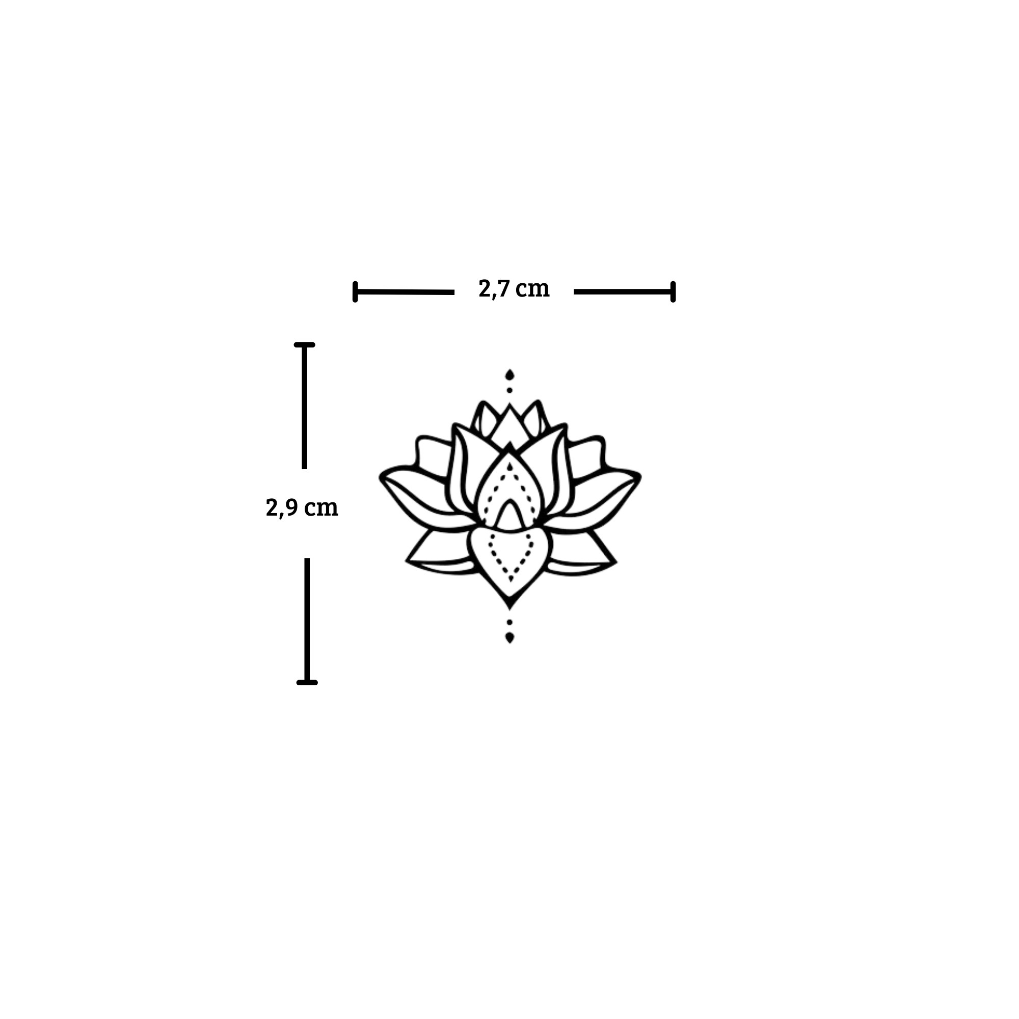 Tatuagem de mandala de lótus