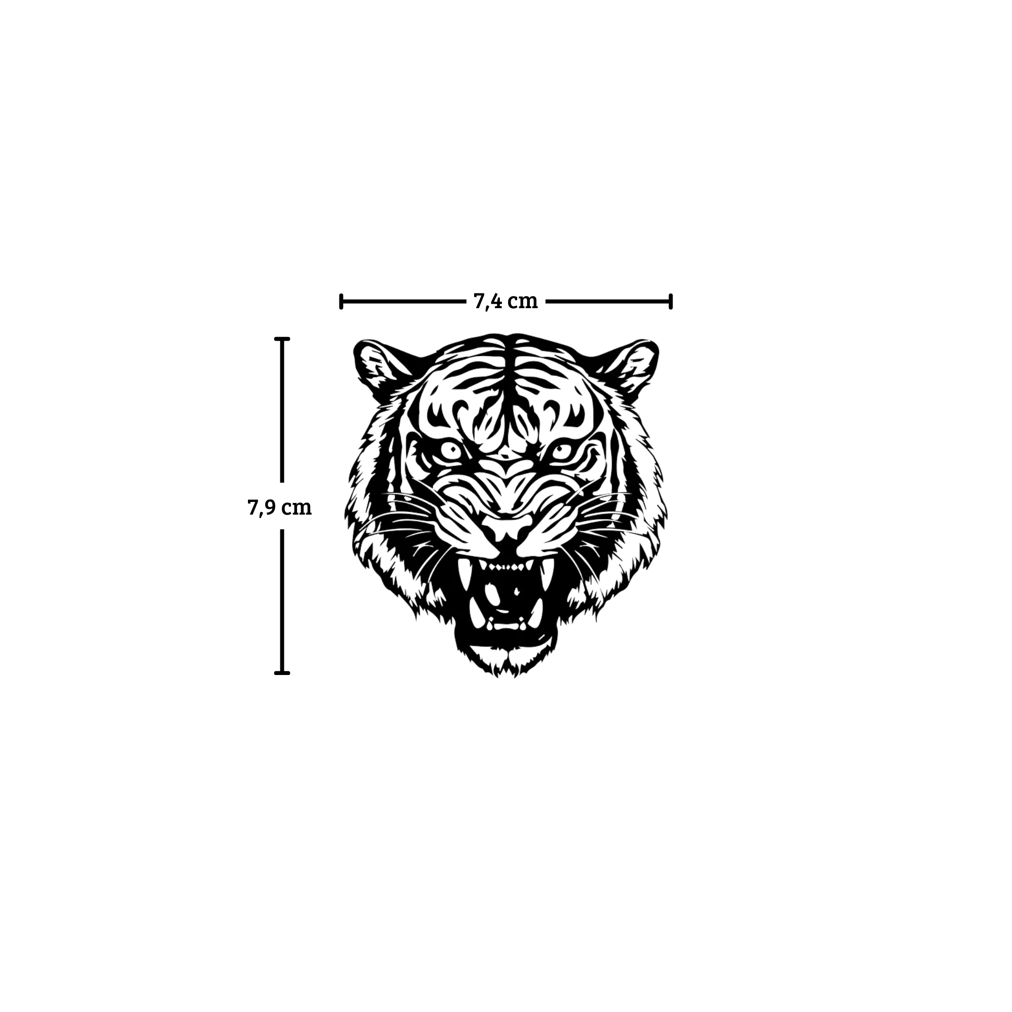 Tatuagem de cabeça de tigre