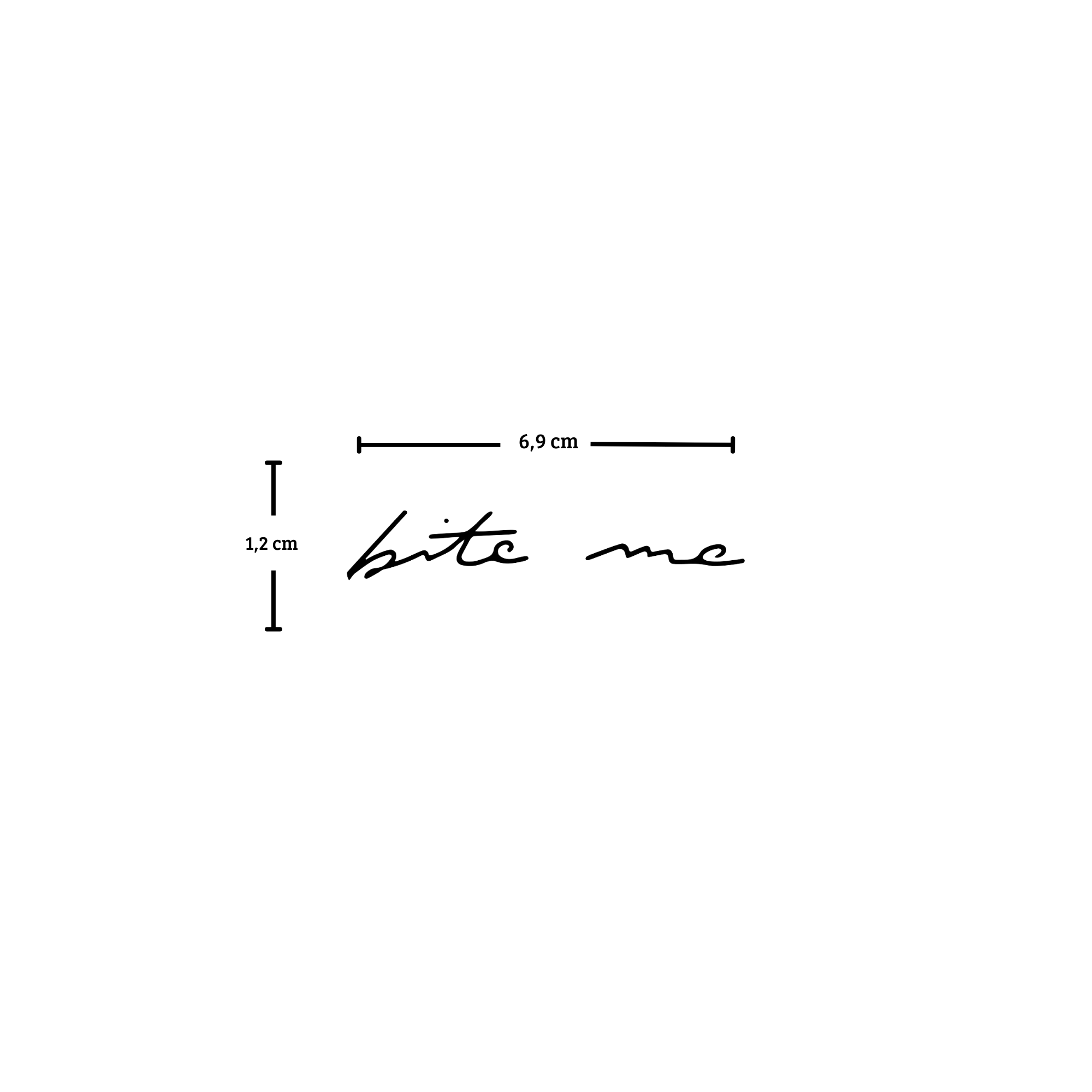 Bite Me Tattoo