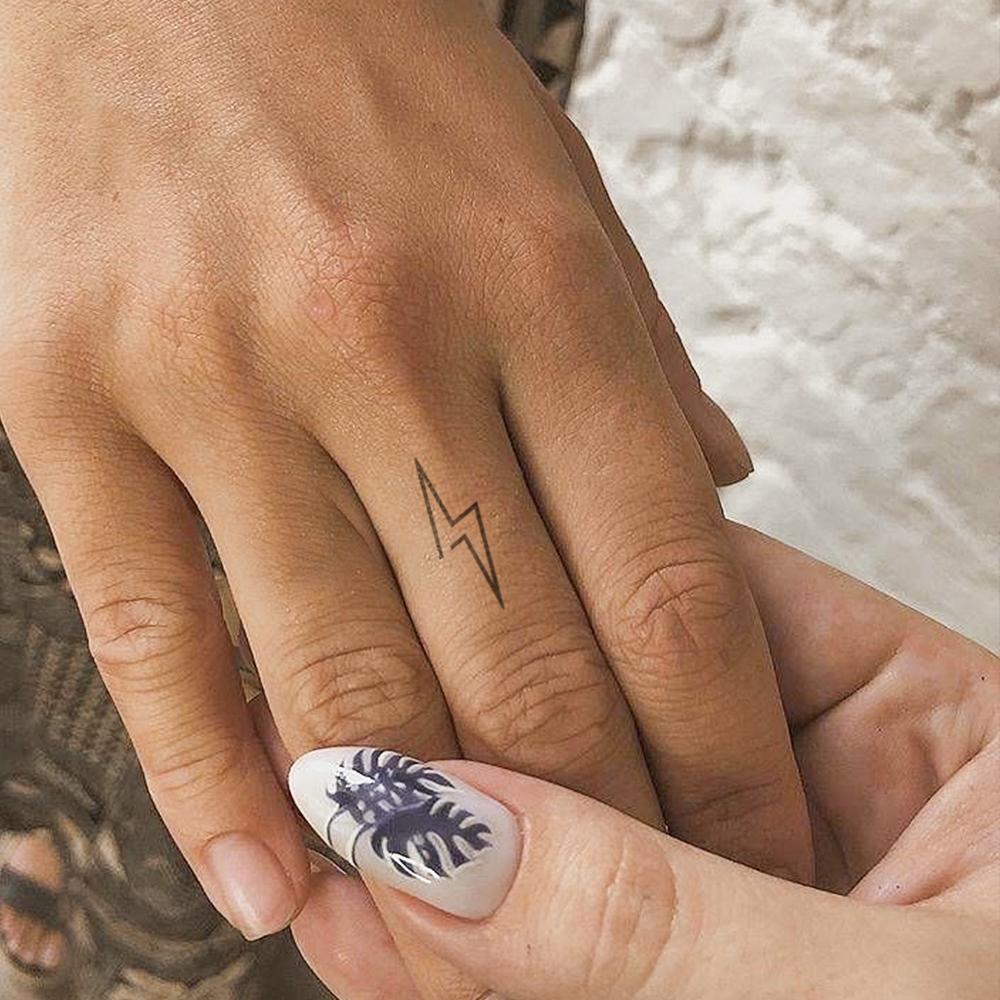 Open Lightning Tattoo