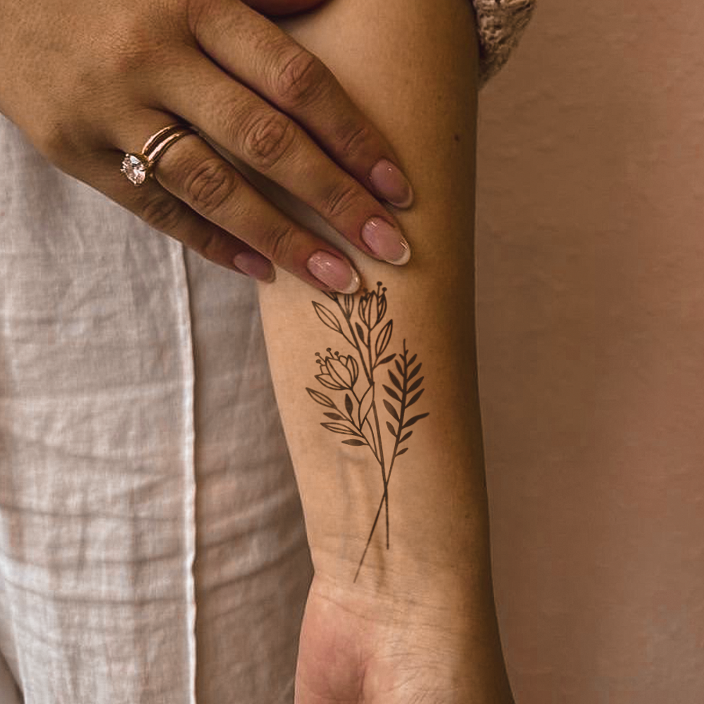 Bunch of Flowers Tattoo