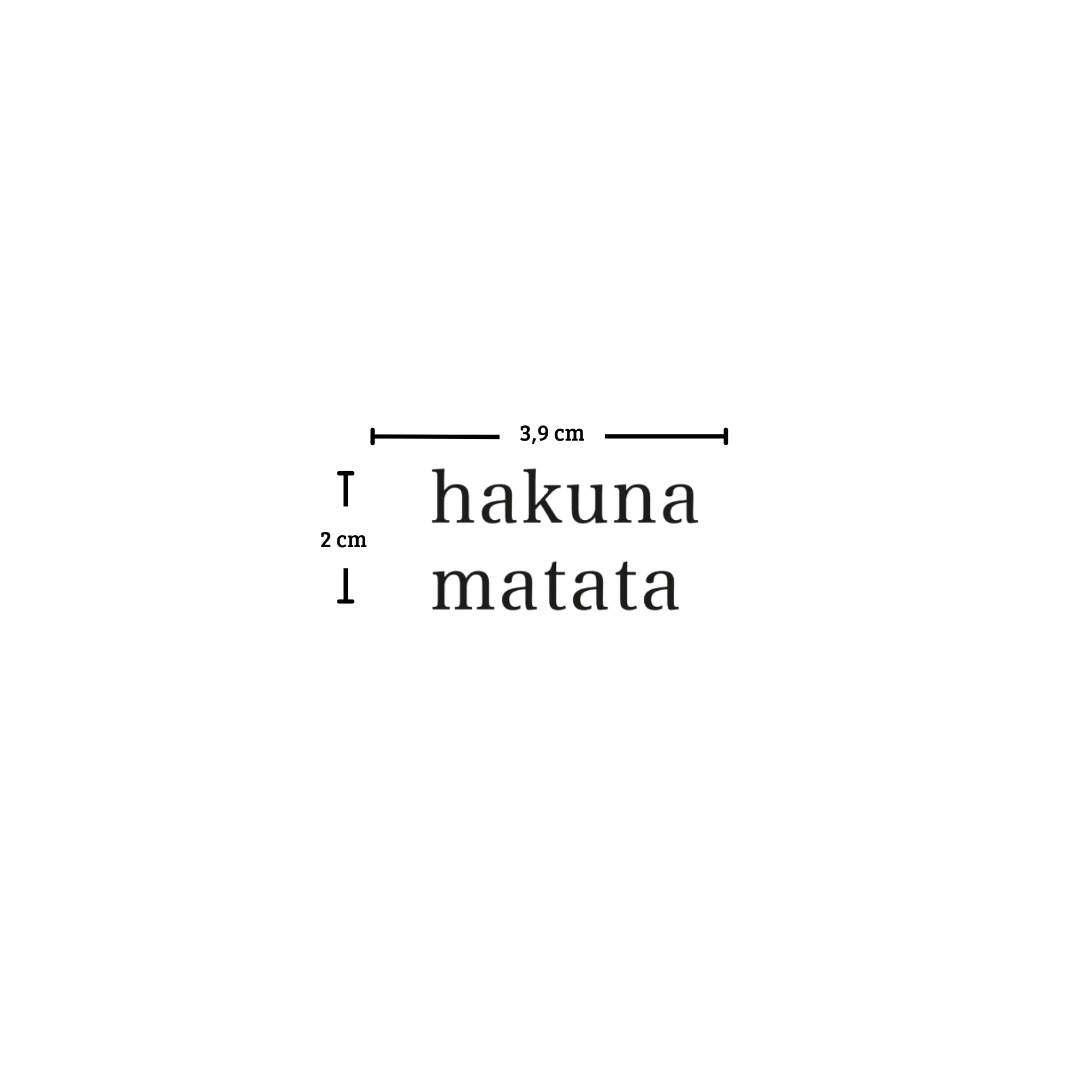 Hukuna Matata Tattoo