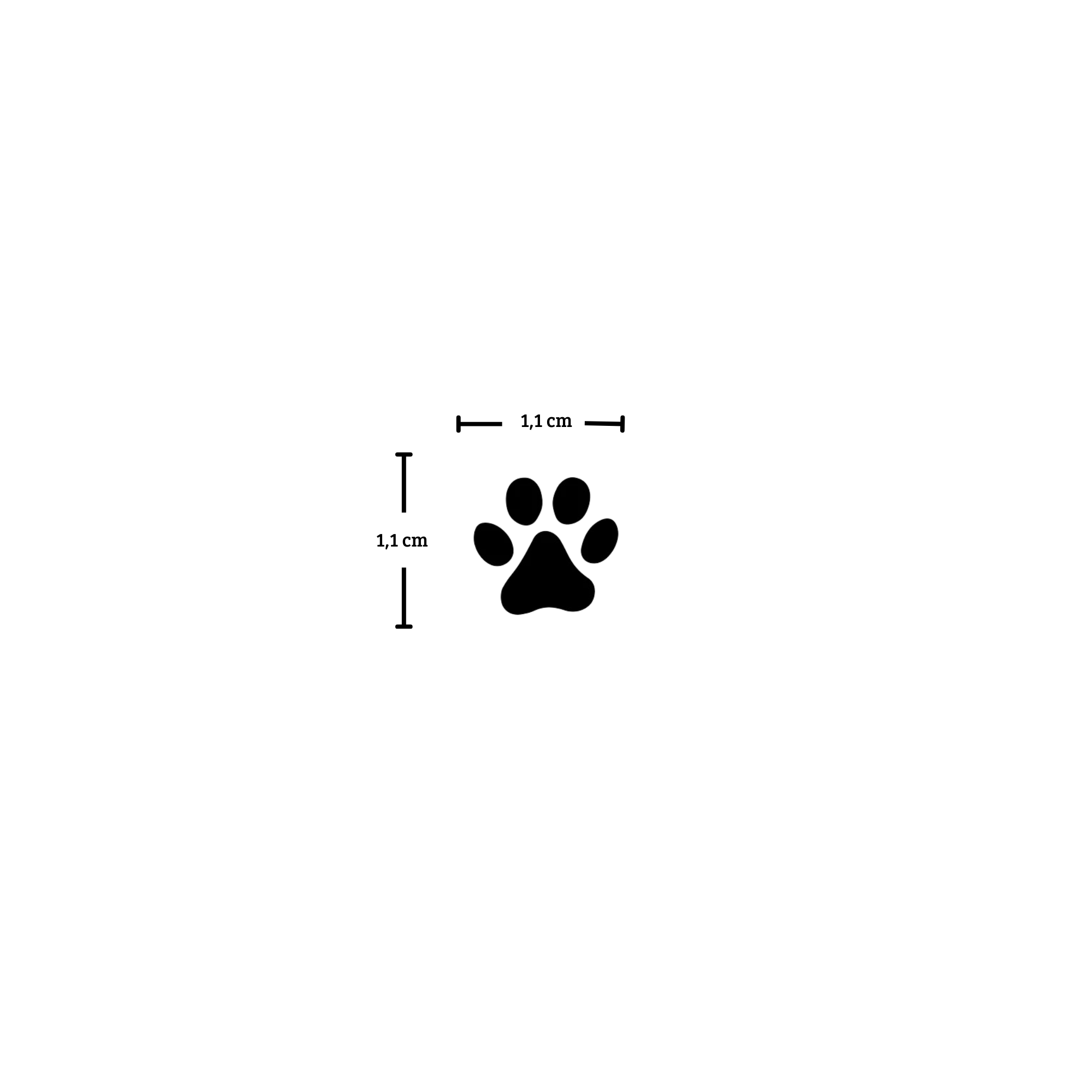 Tatuaje huella perro