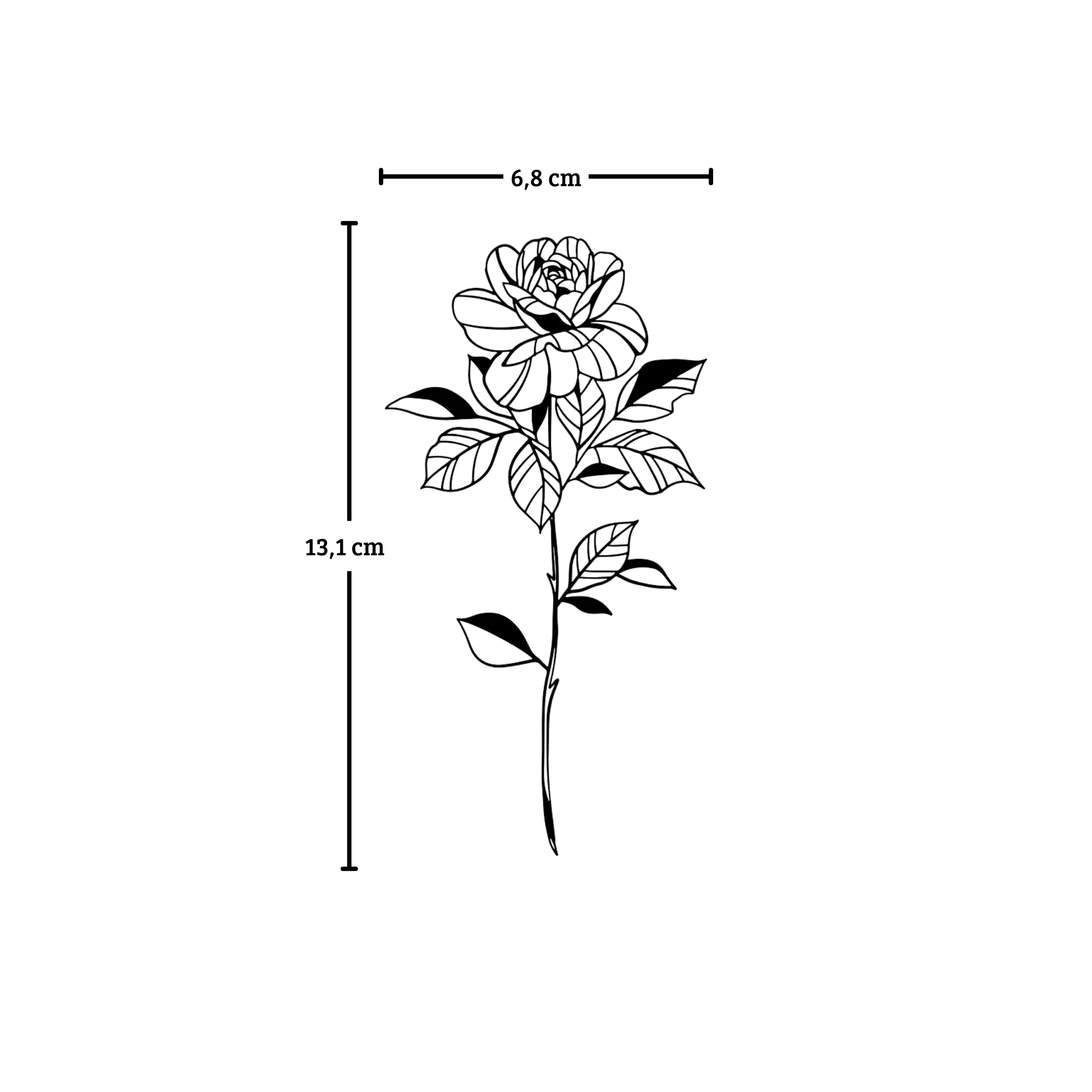 Large Rose Tattoo