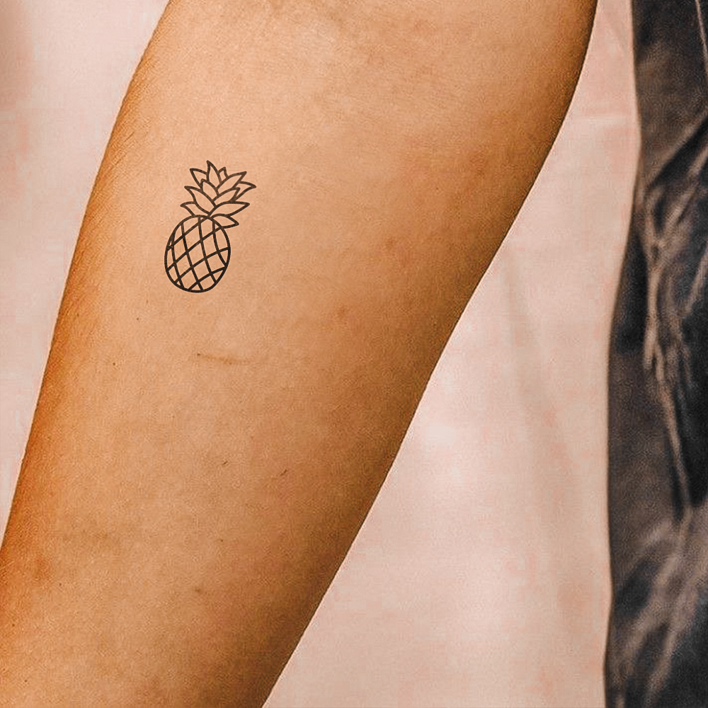 Fine line pina tattoo