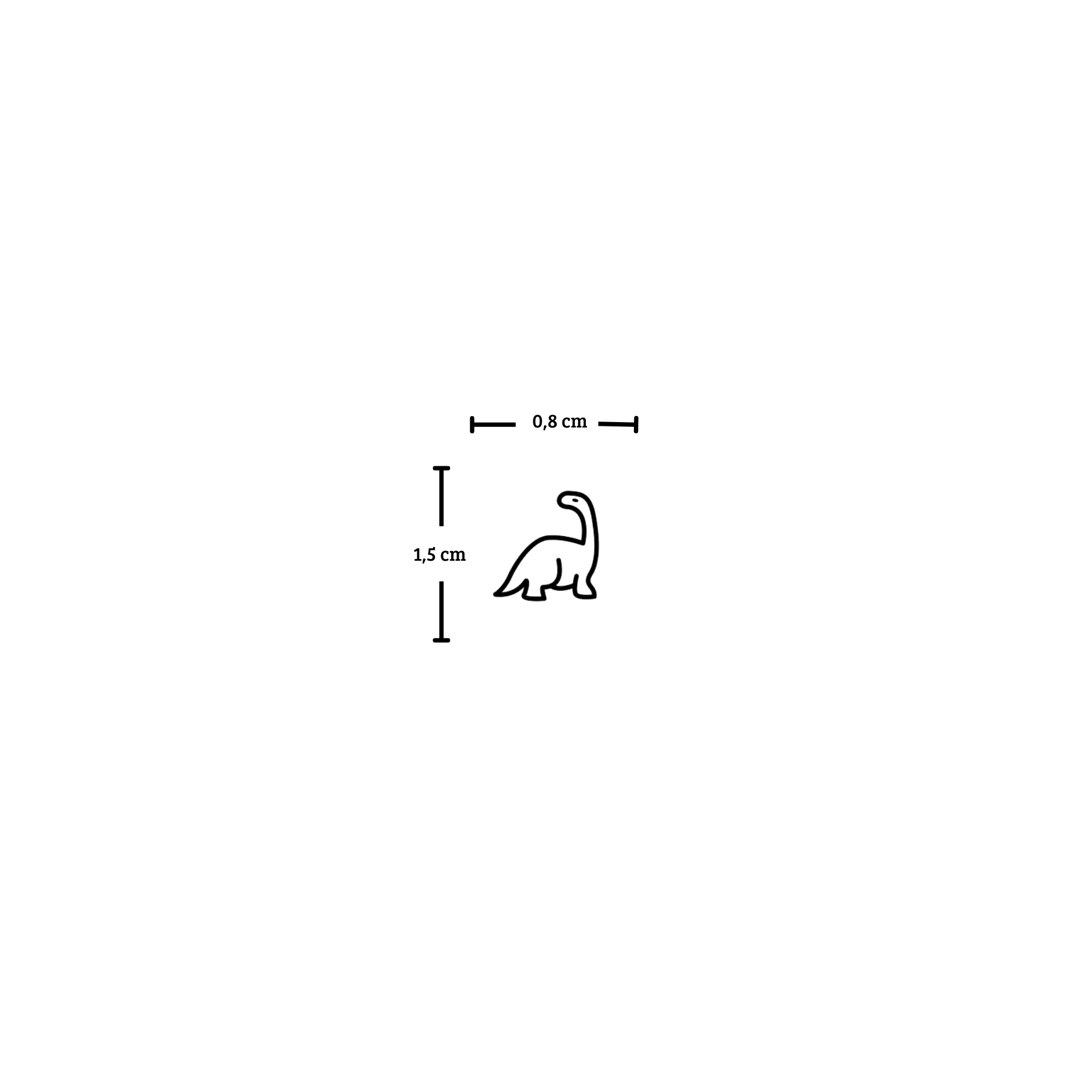 Tatuaje dinosaurio pequeño