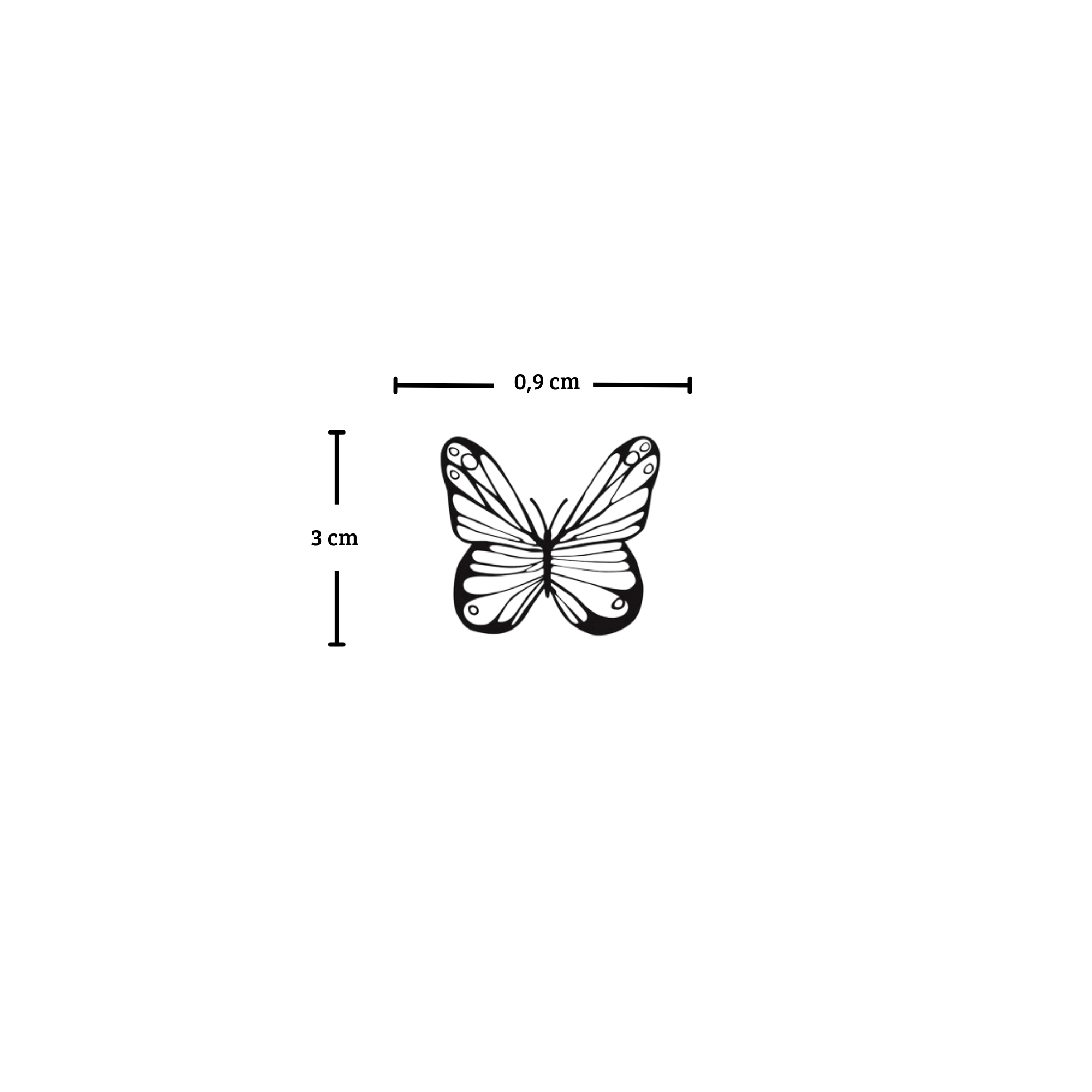 Tatuaje mariposa bonita