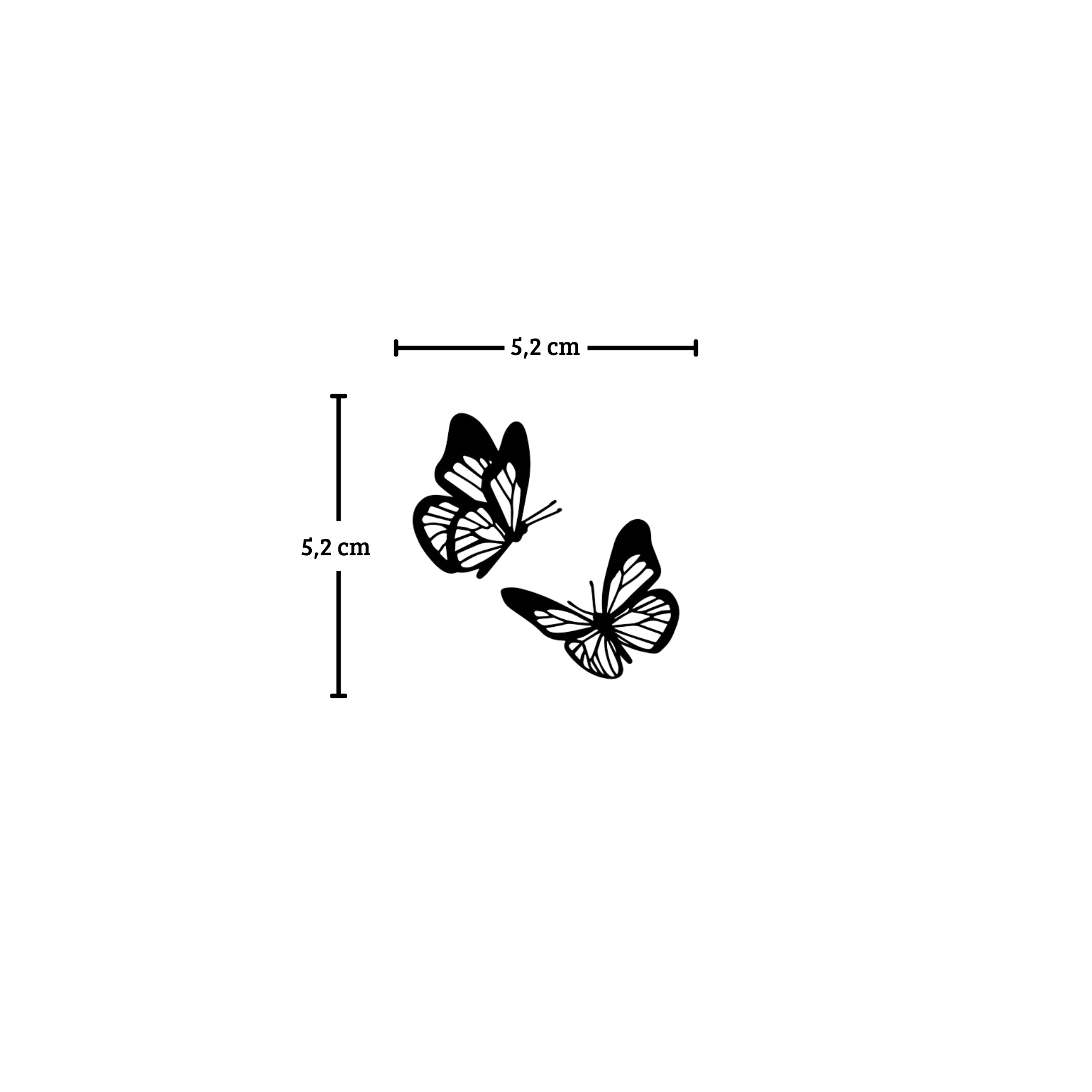 Tatuaje Duo mariposas