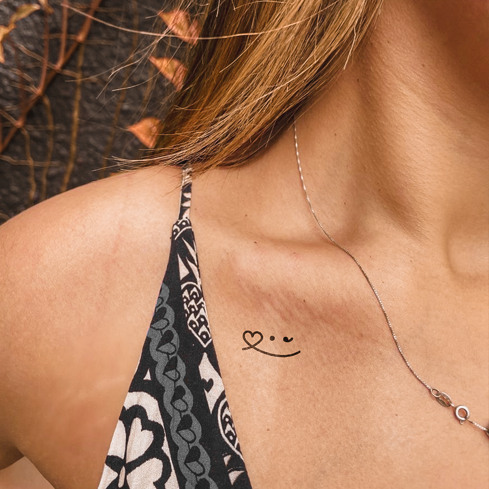 Tattoo Smile Heart Semicolon