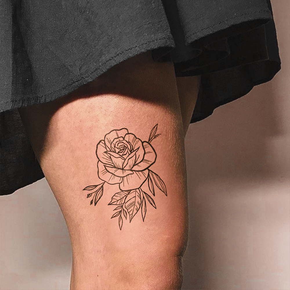 Large Rose Tattoo