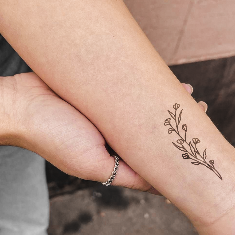 Vector Flowers Tattoo
