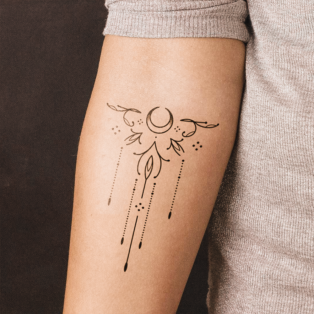 Tatuaje Campana de viento lunar