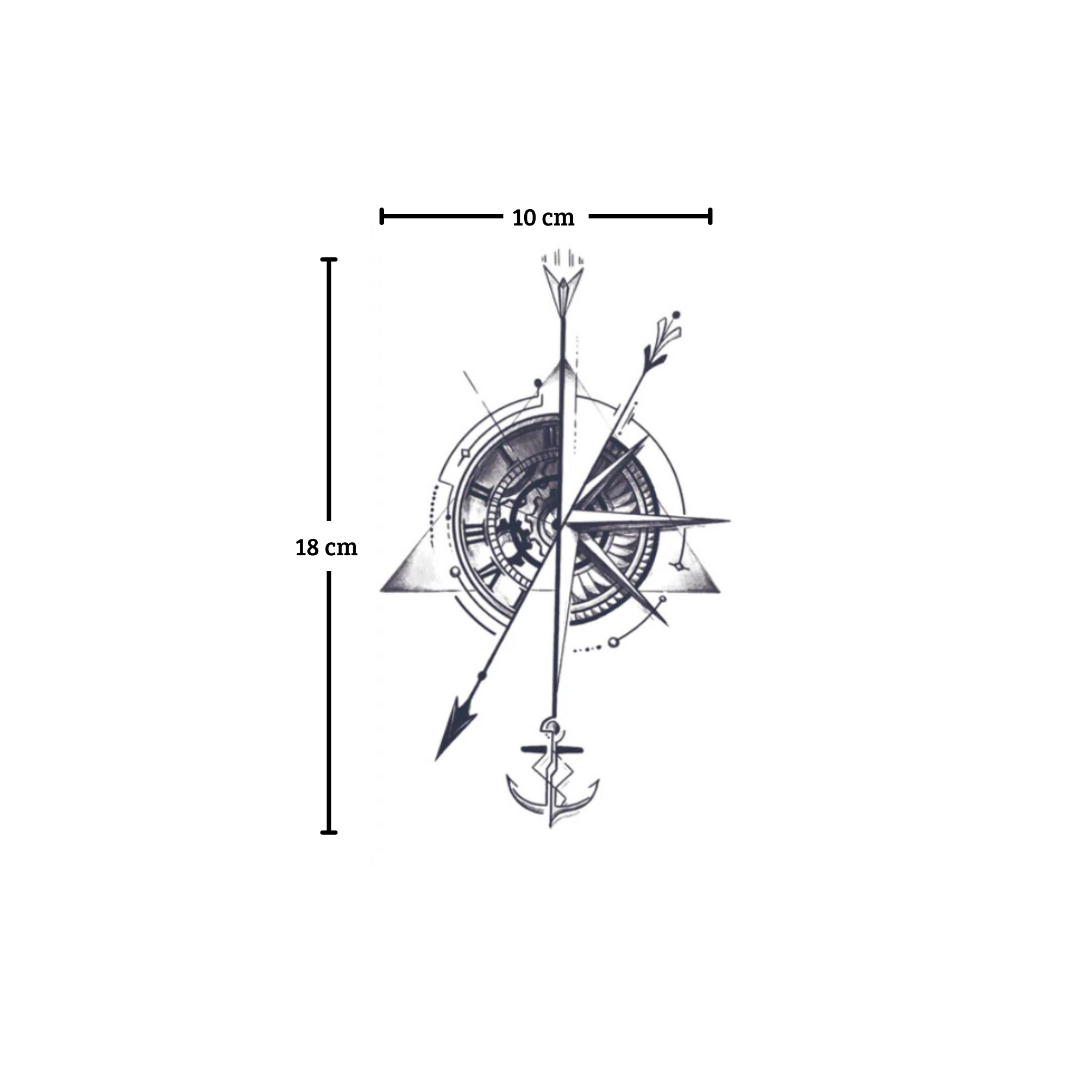 Naval Compass Tattoo