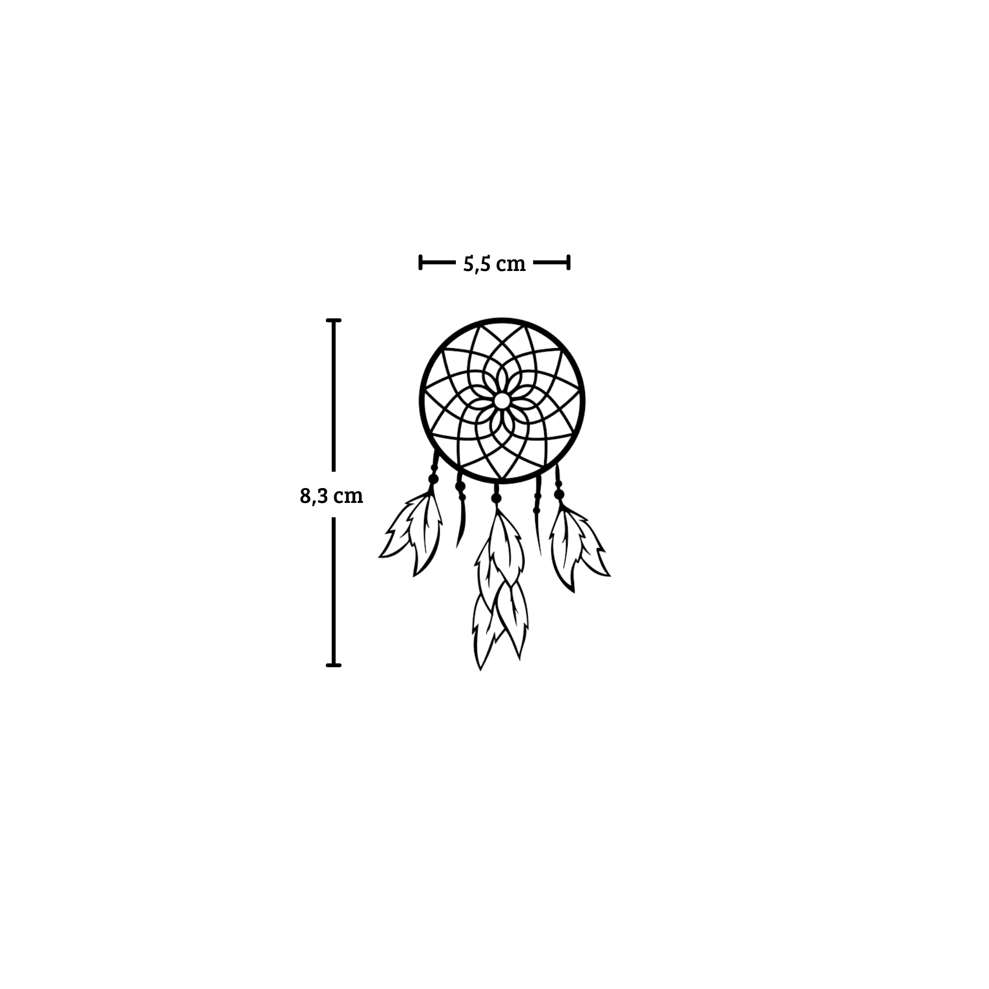 Dreamcatcher feather tattoo