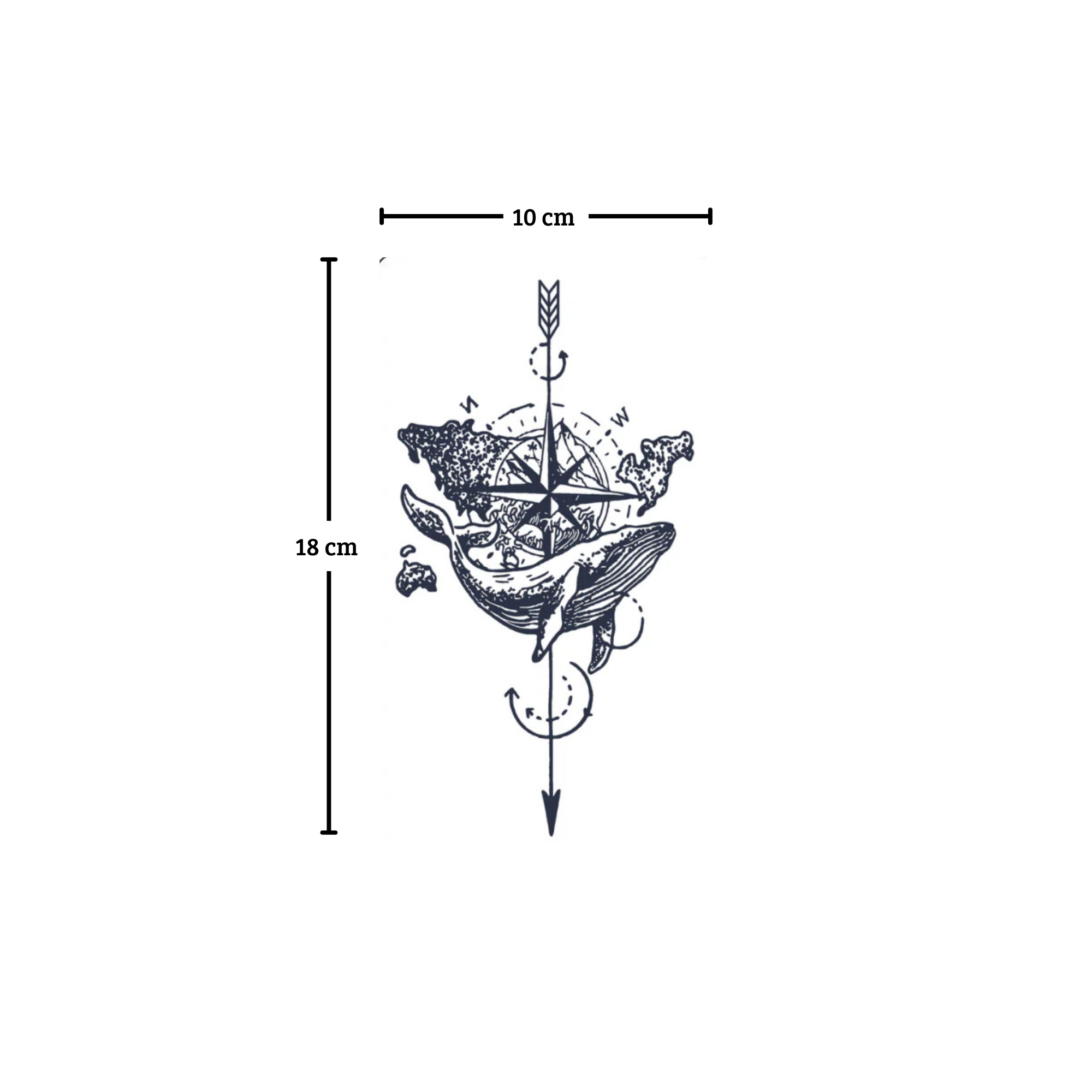 Compass Ocean Tattoo