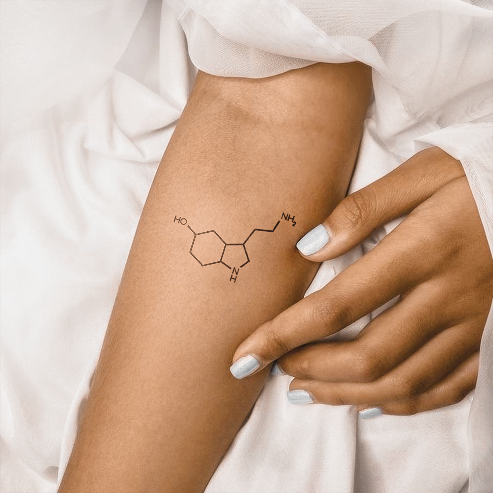 Tattoo Chemical sign serotonin