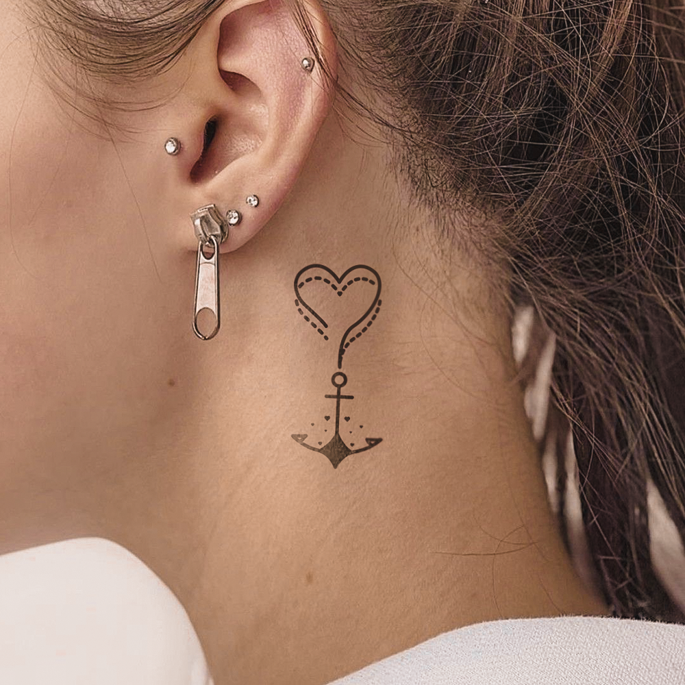 Heart Anchor Tattoo