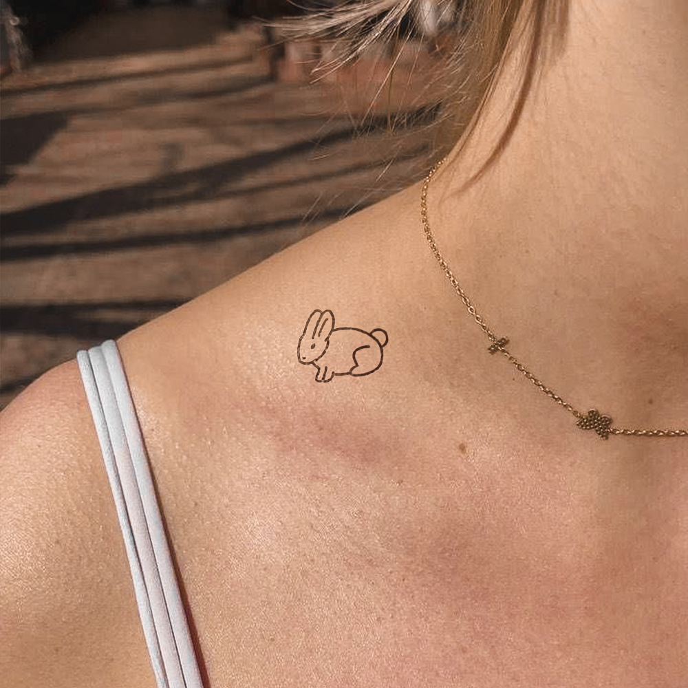 Tatuaje Conejo silueta