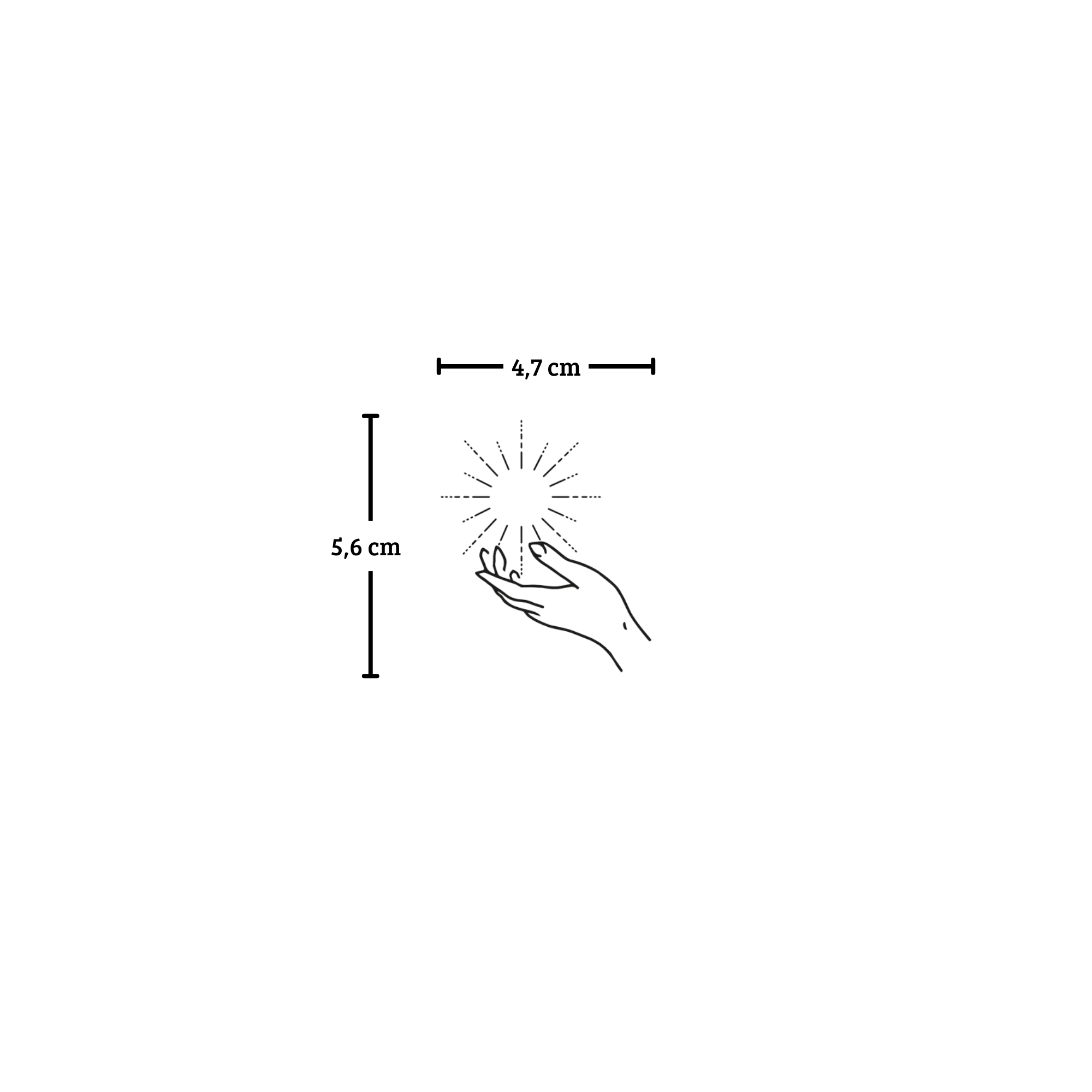 Tatuaje Mano bendecida